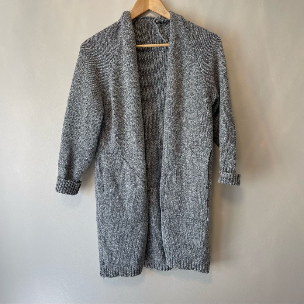 Knitted Grey Cardigan